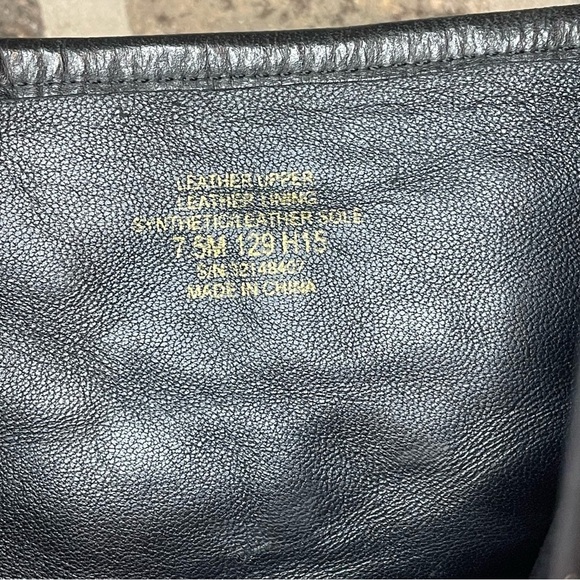 Tory Burch Simone Black Leather Ankle Boots Size 7.5 - Picture 6 of 8